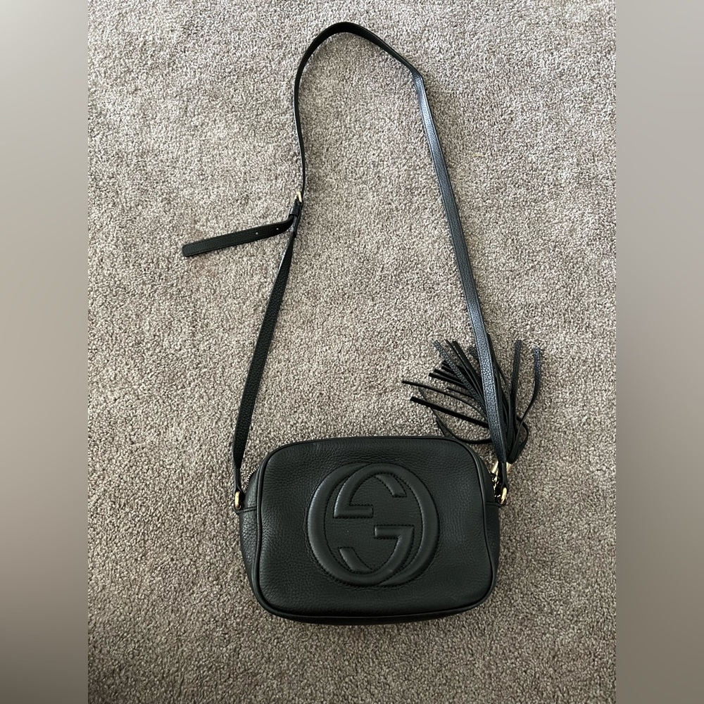 Gucci soho disco crossbody bag in black